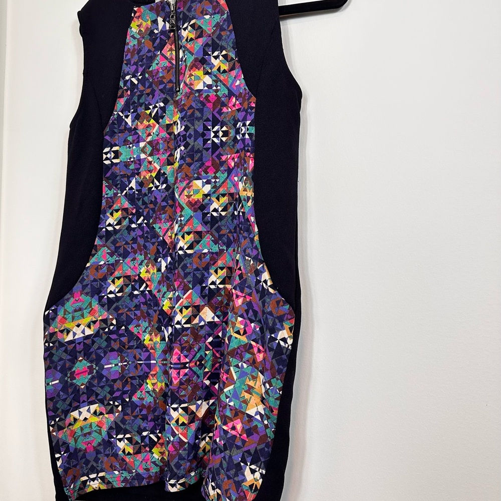 Colorful Geometric Pattern mini Dress